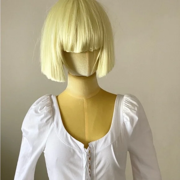 Free People White Long Sleeve Top SZ S - Picture 4 of 5